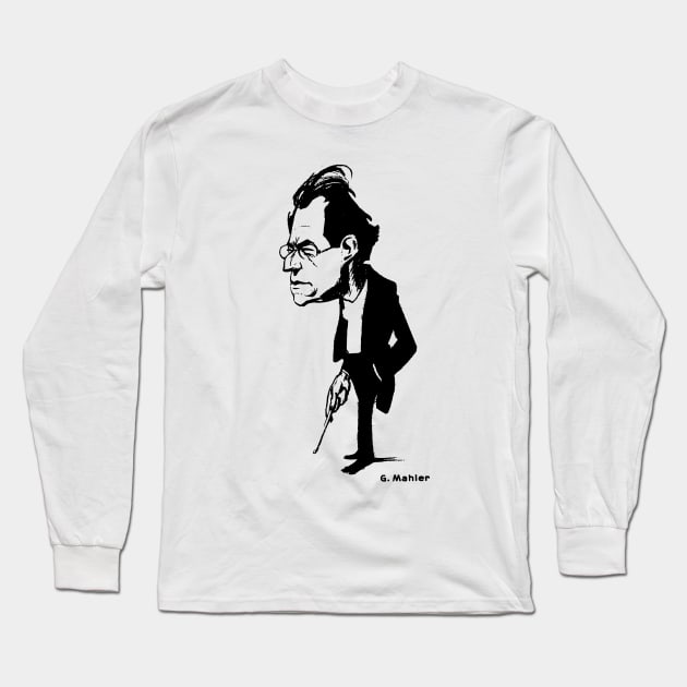 Mahler Conductor Long Sleeve T-Shirt by vivalarevolucio